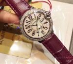 Fake Cartier Ballon Bleu Diamond Bezel 36mm Women Watch 